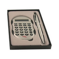 2 Piece Calculator & Pen Desk Gift Set